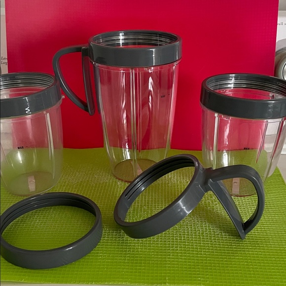 Gray Blender Cup Set with Handles - Picture 4 of 7